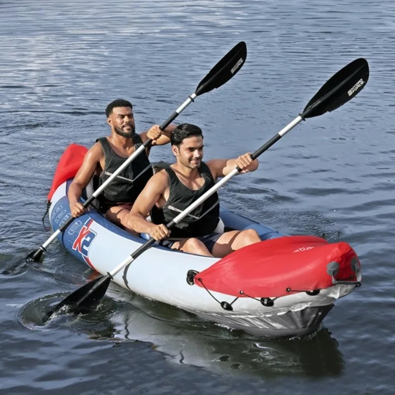 

Drifting Inflatable Boat Rubber Rowing Double Canoe Two Boat