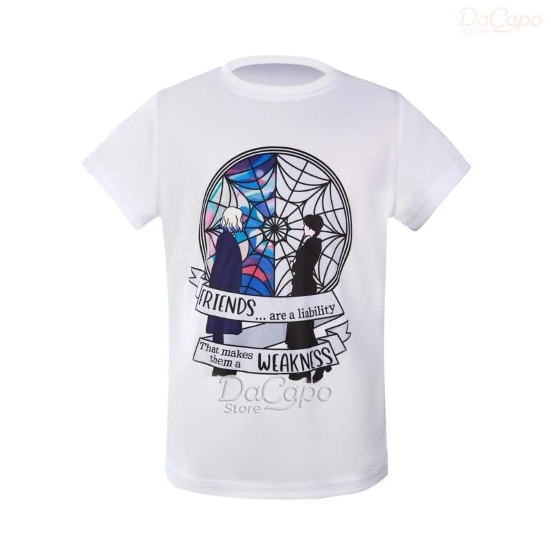 

Телевизор Энид Синклер Fans Call Футболки Белые рубашки Топ 110-160 см Печатный узор Хэллоуин 2025 Наряд в кампусном стиле Одежда