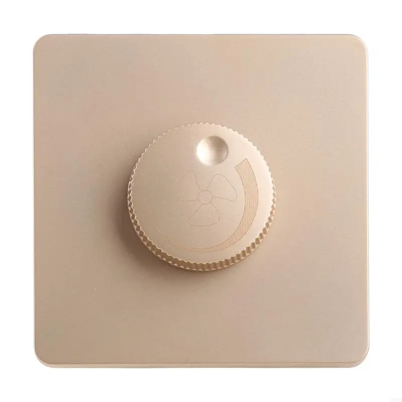 U0DE 220V Ajuste universal Interruptor controle velocidade do ventilador teto Botão parede Interruptor dimmer do