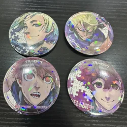 6CM Anime BLUE LOCK Figure MICHAEL KAISER Shidou Ryuusei Ranze Kurona Cosplay Kawaii Metal Badge Bag Pins Fans Xmas Brooch Gifts