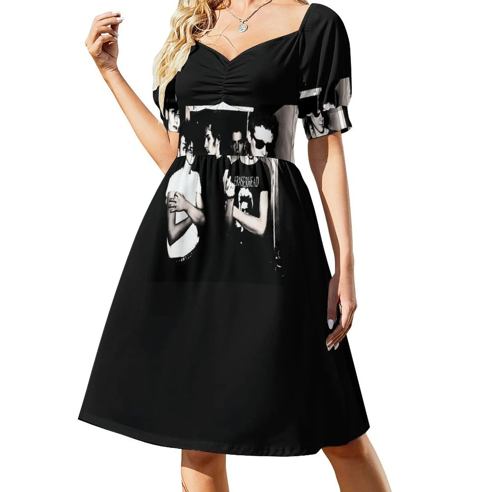

Bauhaus Band Photo Short-Sleeved Dress women dress Bride dresses