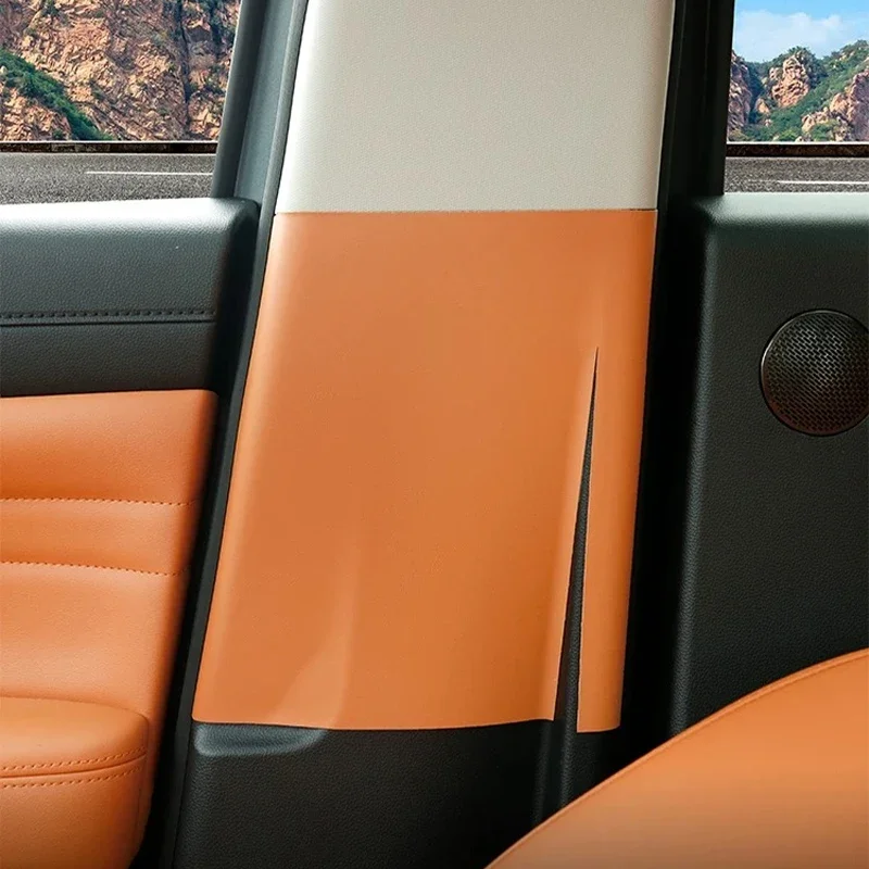 

Anti Collision Leather Protector Sticker for B Pillar and Center Pillar Pad for 2024 Haval H9 Gen 2 Interior Modification