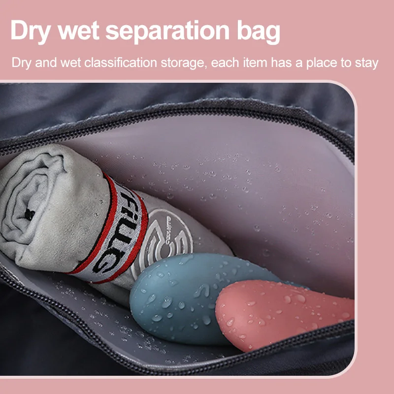 Sports Gym Bag Travel Dry Wet Handbags For Women Female Swimming Shoulder Crossbody Fitness Outdoor Travel Bag Weekender Duffel