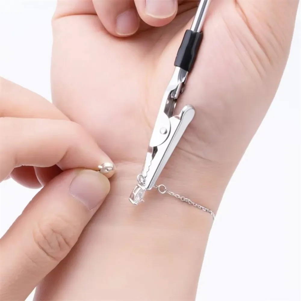 

Инструмент для металлического браслета, зажим «крокодил», безопасный механизм крепления, помощник для ювелирных изделий, инструмент для крепления, регулировка ручного браслета, помощники
