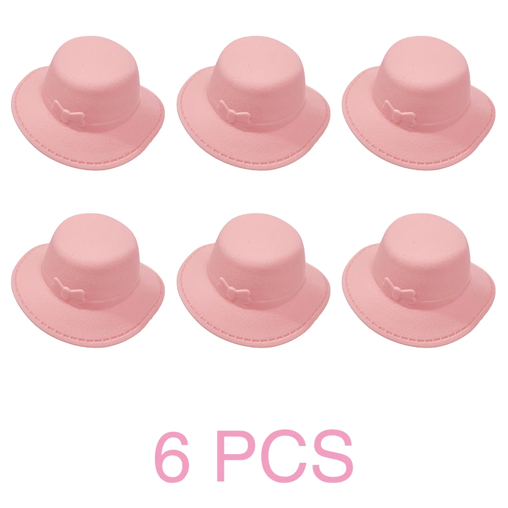 

NK 6 Pcs/Set Dolls Accessories Hat For 11.5 Inch Dolls Accessories beach hat for 1/6 BJD Doll House
