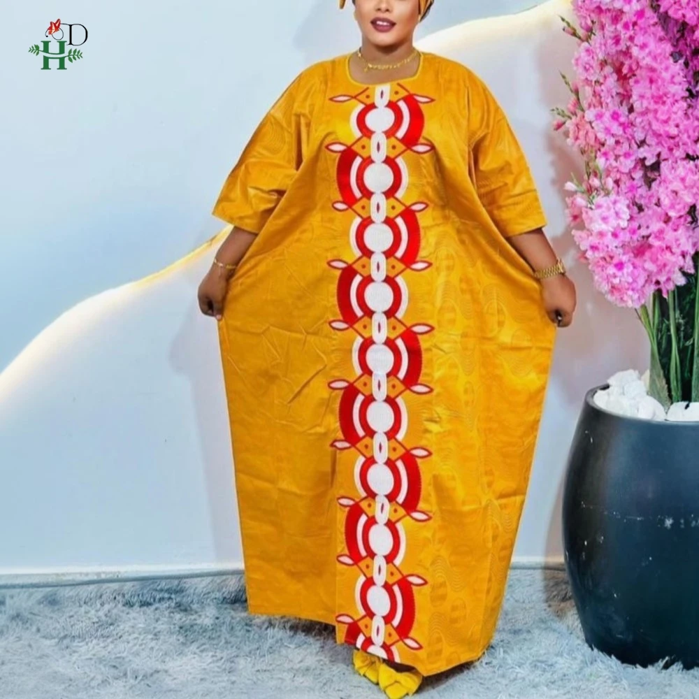 H&D 2026 Nuevos Vestidos Africanos para Mujer, Vestidos Turcos de Lujo, Elegantes Abayas de Dubái, Bordados, Traje Tradicional Nigeriano para Mujer