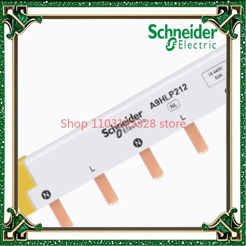 1L+N 2P busbar 12-bit can be connected to 6 2P circuit breakers, connected to copper busbar, wiring bar A9XPH212