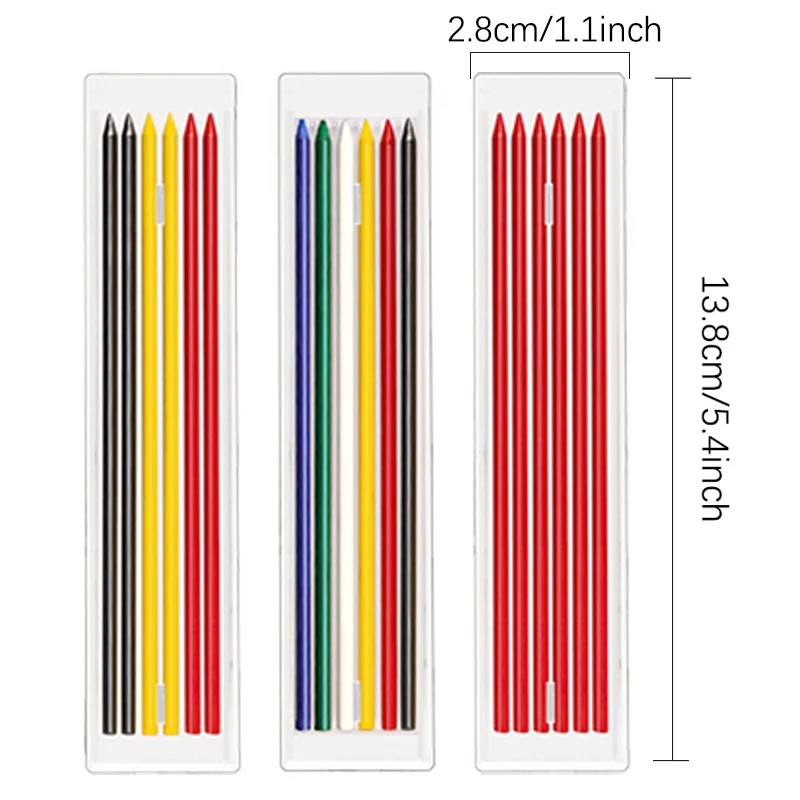 3 Box/Set 2B 2,8mm Holzbearbeitung Mechanische Bleistift Austauschbare Mine Tiefe Loch Markierung Architektur Malerei Bleistift Mine Kern – Detail 6