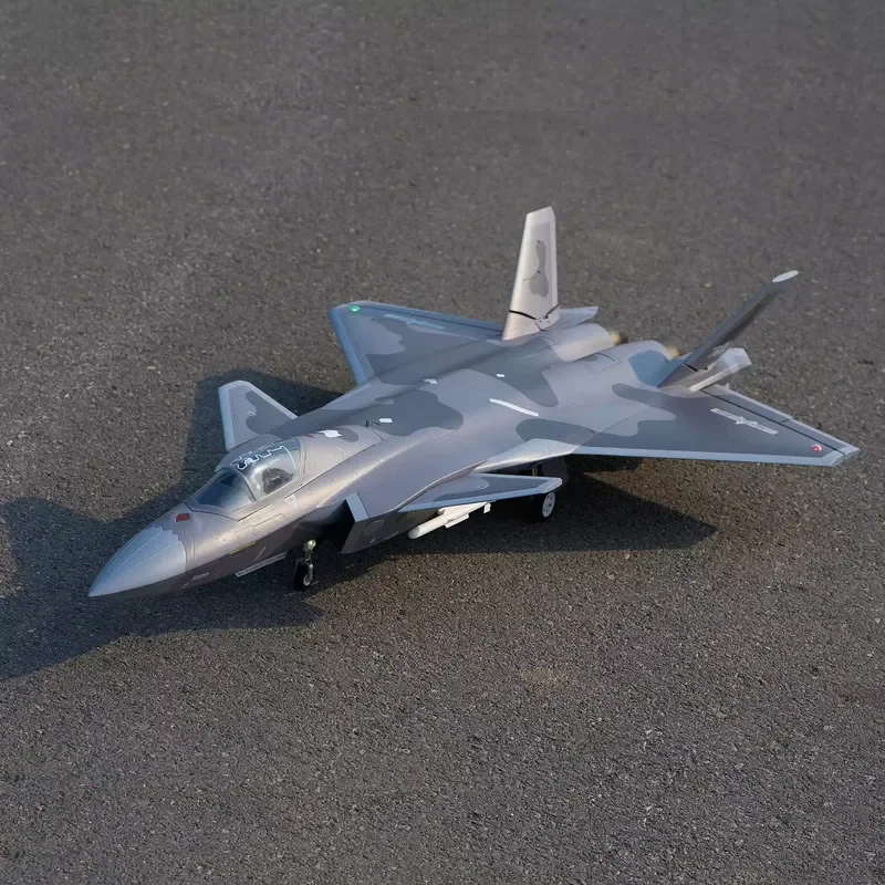 Flyfans محرك مزدوج 70 مللي متر J-20g طائرة مقاتلة Weilong تجميعها الثابتة الجناح طائرة نموذجية مروحة حريق طائرة مزودة بجهاز للتحكم عن بُعد Chengdu J20 #6