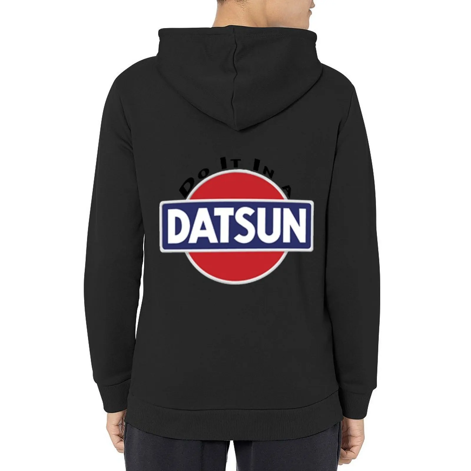 

datsun logo and saying Hoodie korean autumn clothes anime clothing korean clothes aesthetic clothing hoodie man