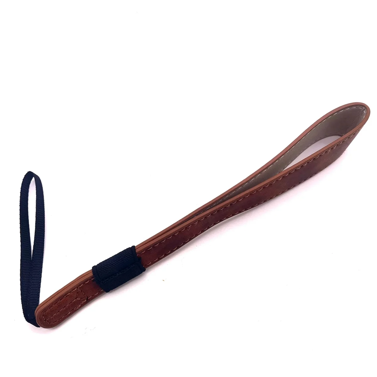 Correa de muñeca de cámara de cuero PU, correa de mano portátil, conveniente para llevar la cámara, marrón