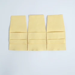 5Pcs Yellow Pack Small Microfiber Jewelry Packaging Bag Wedding Travel Birthday Party Gift Candy Storage Organizer Dust Pouches