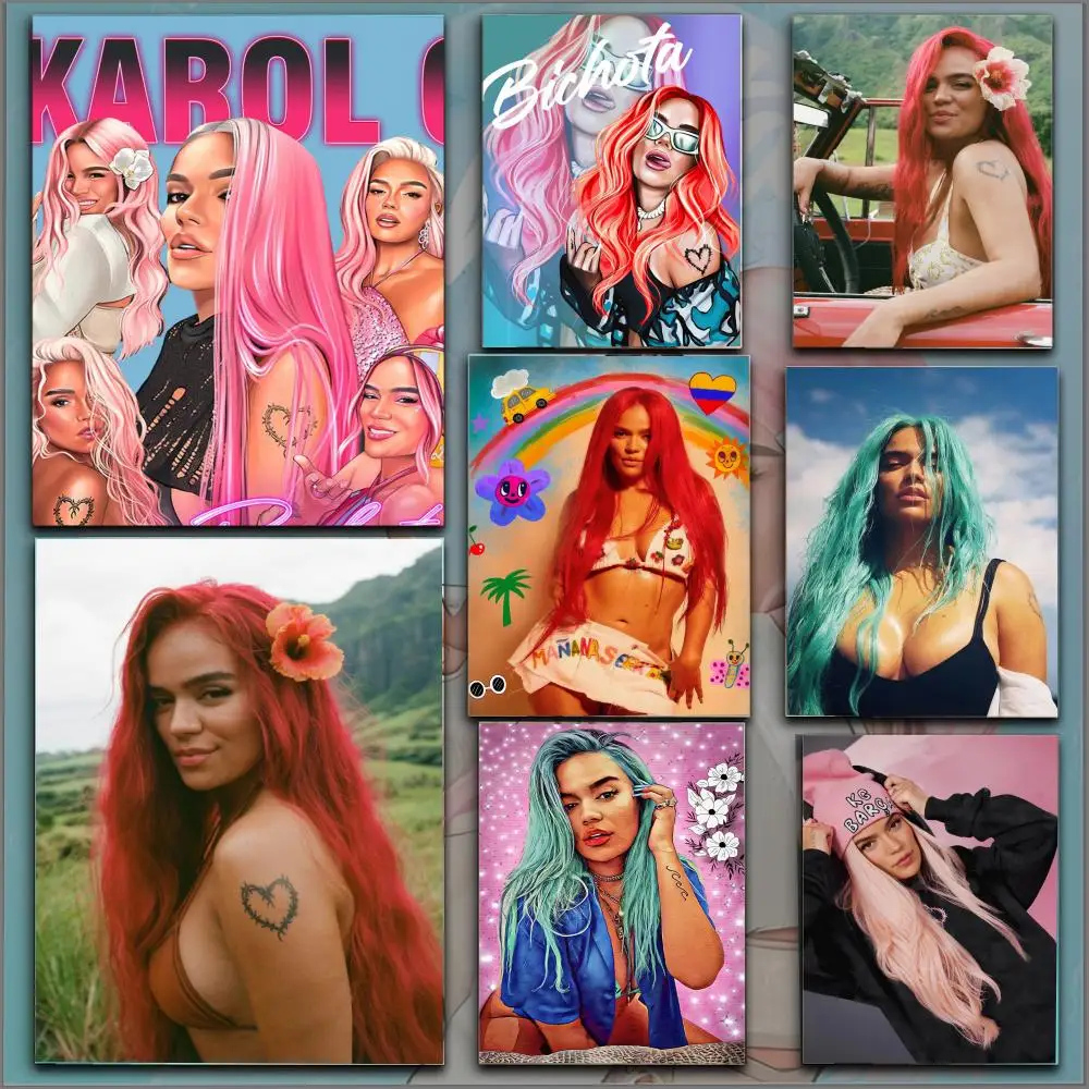 K-Karol G Manana Sera Bonito Poster HD Anime Hot Theme Singer/OST/Movie-Waterproof Self-Stick Home Decor