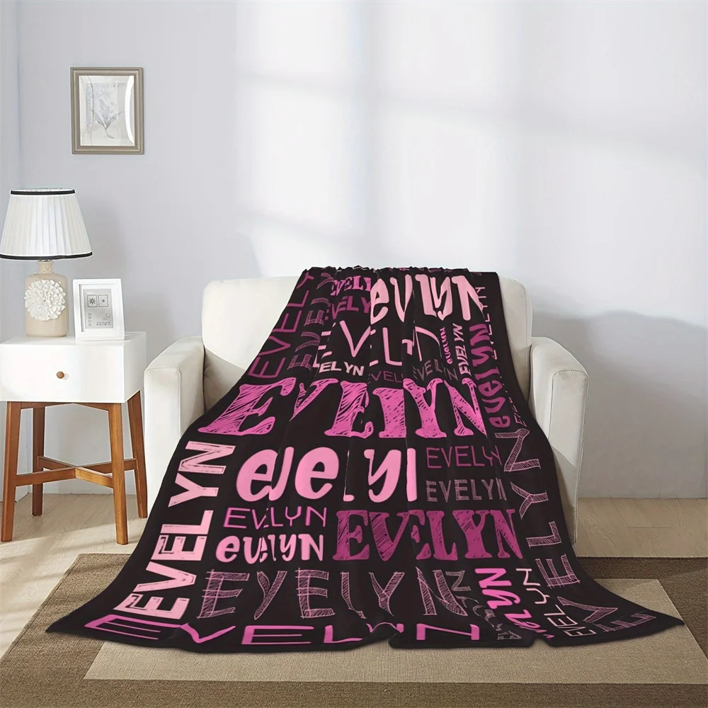 Personalized Name Blanket - Customizable for Female or Male Names - Perfect for Birthday Gifts - Soft and Comfortable - Suitable