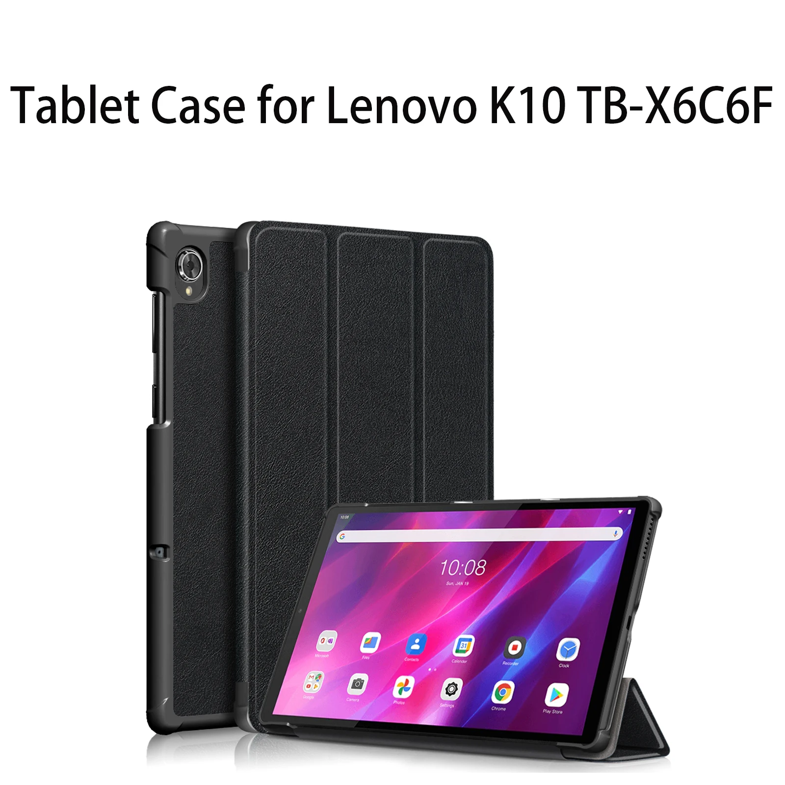 Tablet Case for Lenovo K10 TB-X6C6F 2021 Protective Cover (PU Leather Material,ultra Slim,Shockproof)