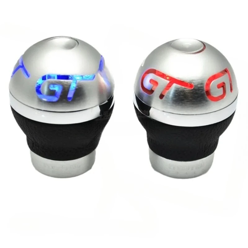 Car modification luminous gear head shift lever luminous metal gear head personalized wave stick head automatic manual handball