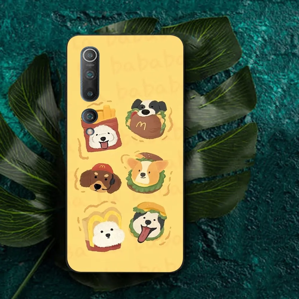 Hamburger Cute Animal Phone Case For Redmi Note 4 X 5 A 6 7 8 T 9 9S 10 11 11S 11Epro Poco M3 pro