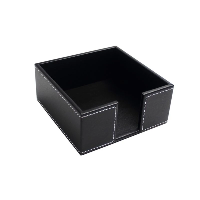 PU Leather Square Cocktail Napkin Holder Tissue Box Paper Serviette Dispenser