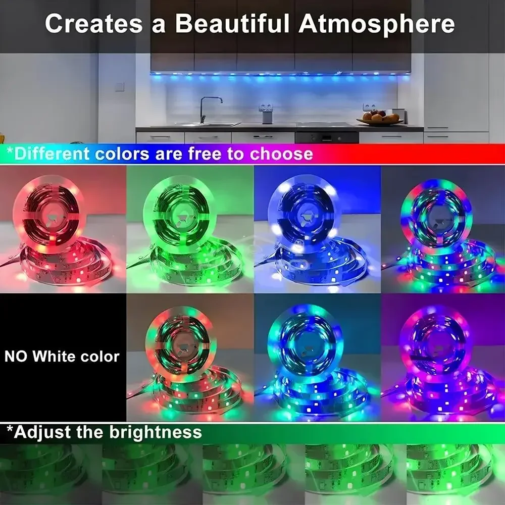 17Key Controller LED Strip Tape Diode Strips 2835 270Led Flexible Ribbon Light RGB DC12V For Household TV Backlight Decor 5M 10M