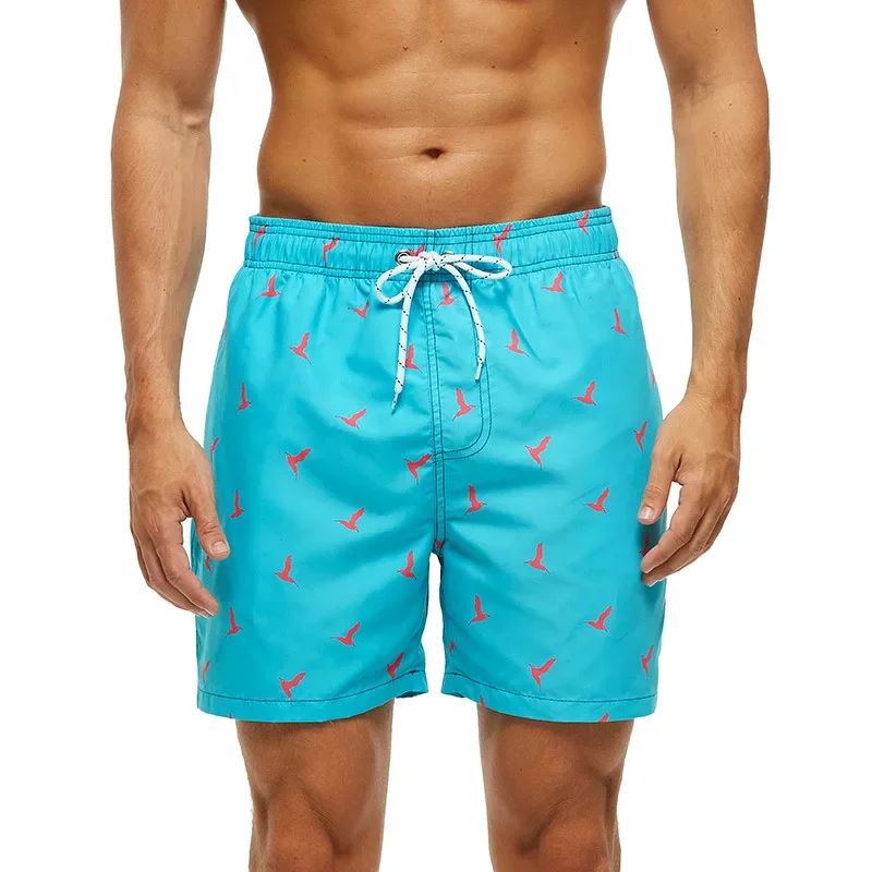 

Hot-selling 3D Printed Flamingo Printed Board Shorts, Men's Fashion Shorts, Torso Sport Shorts, Children's Fruit Beach Shorts, B
