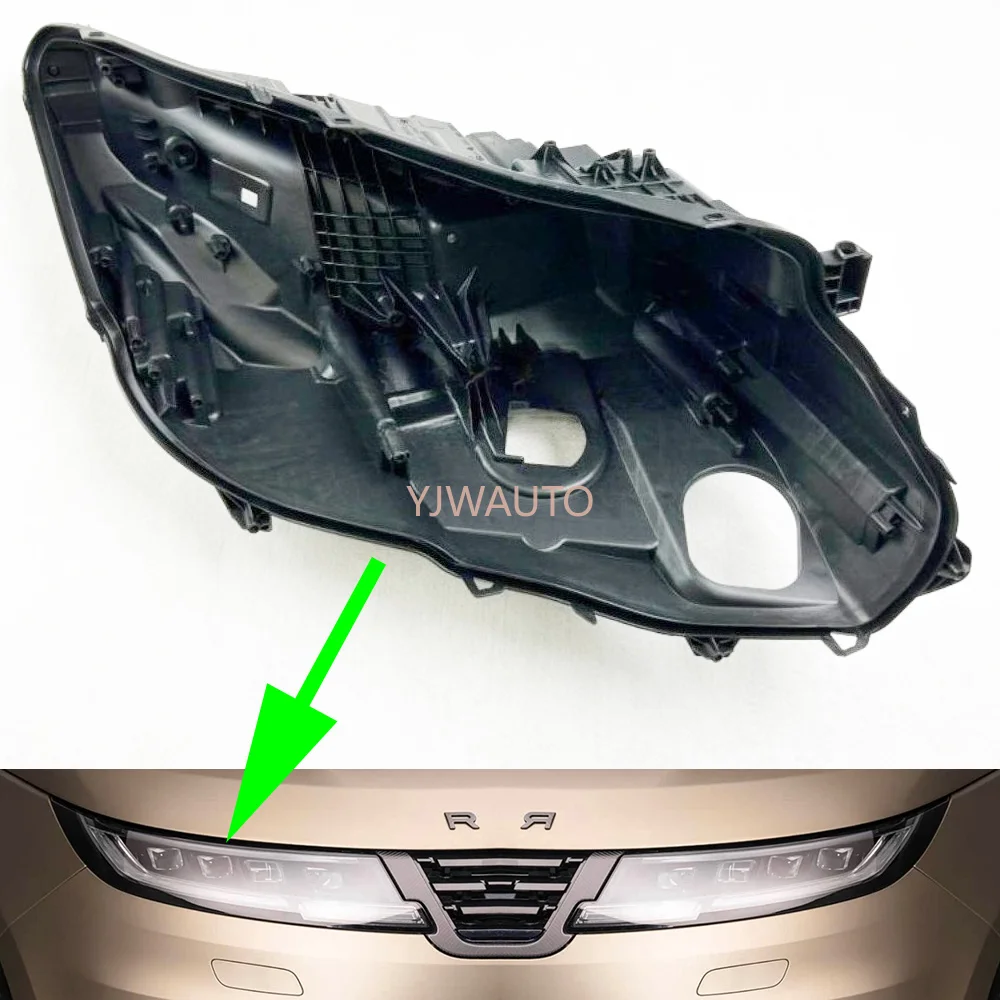 For Range Rover Sport 2023 2024 Headlight Base Car Headlamp House Replacement Front Lamp Holder Auto Light Back Support