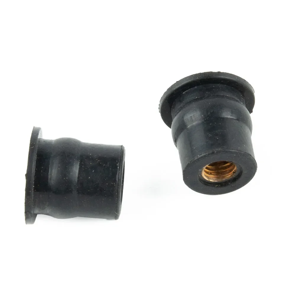 

Replace and Upgrade M6 Motorcycle Windshield Rubber Nuts Vibration Dampener and Panel Mounting Solution (10 Pack)