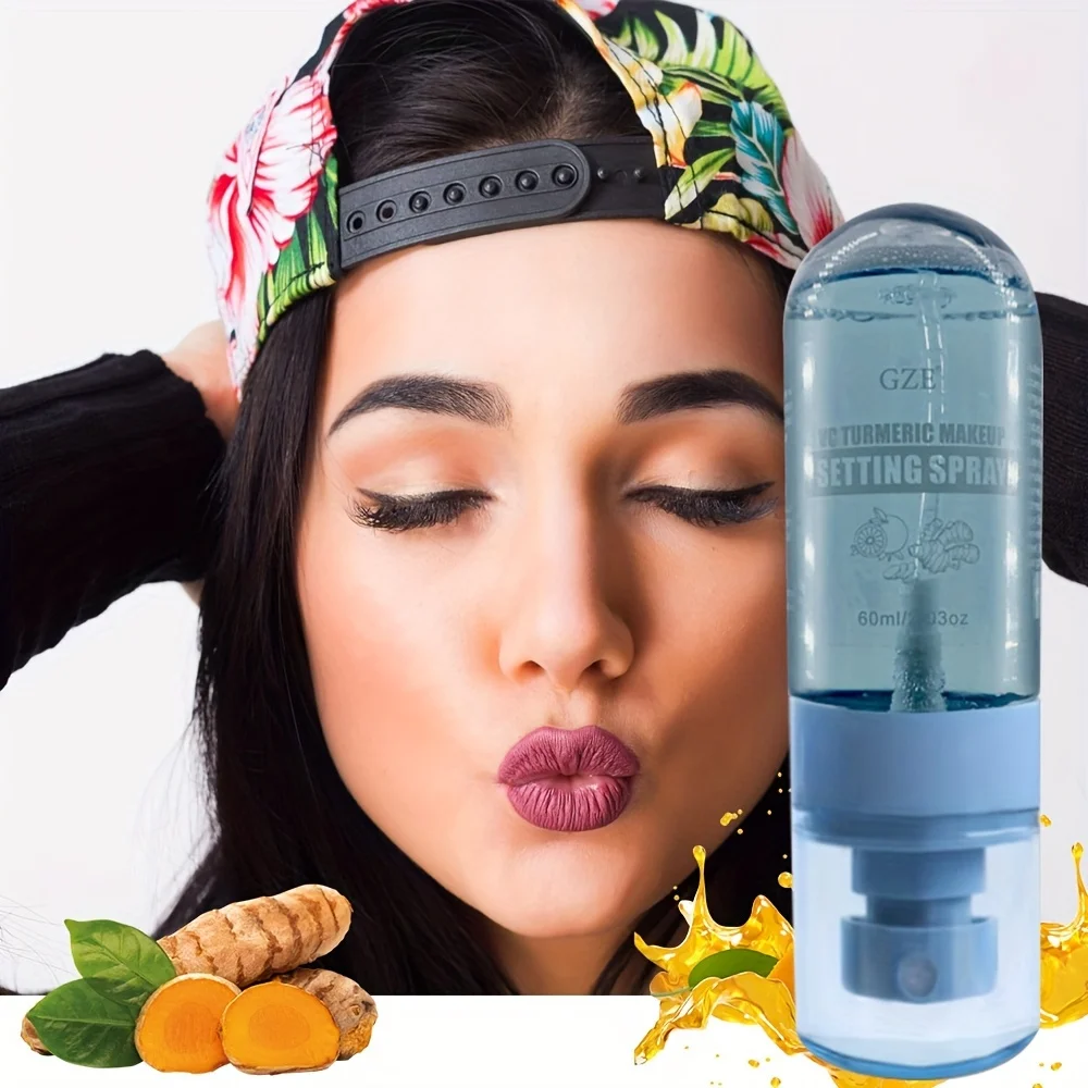 

GZE VC TURMERIC MAKEUP SETTING SPRAY Matte Finishing Spray Long Lasting Face Mist, Oil Control Hydrate Make Up Spray Primer