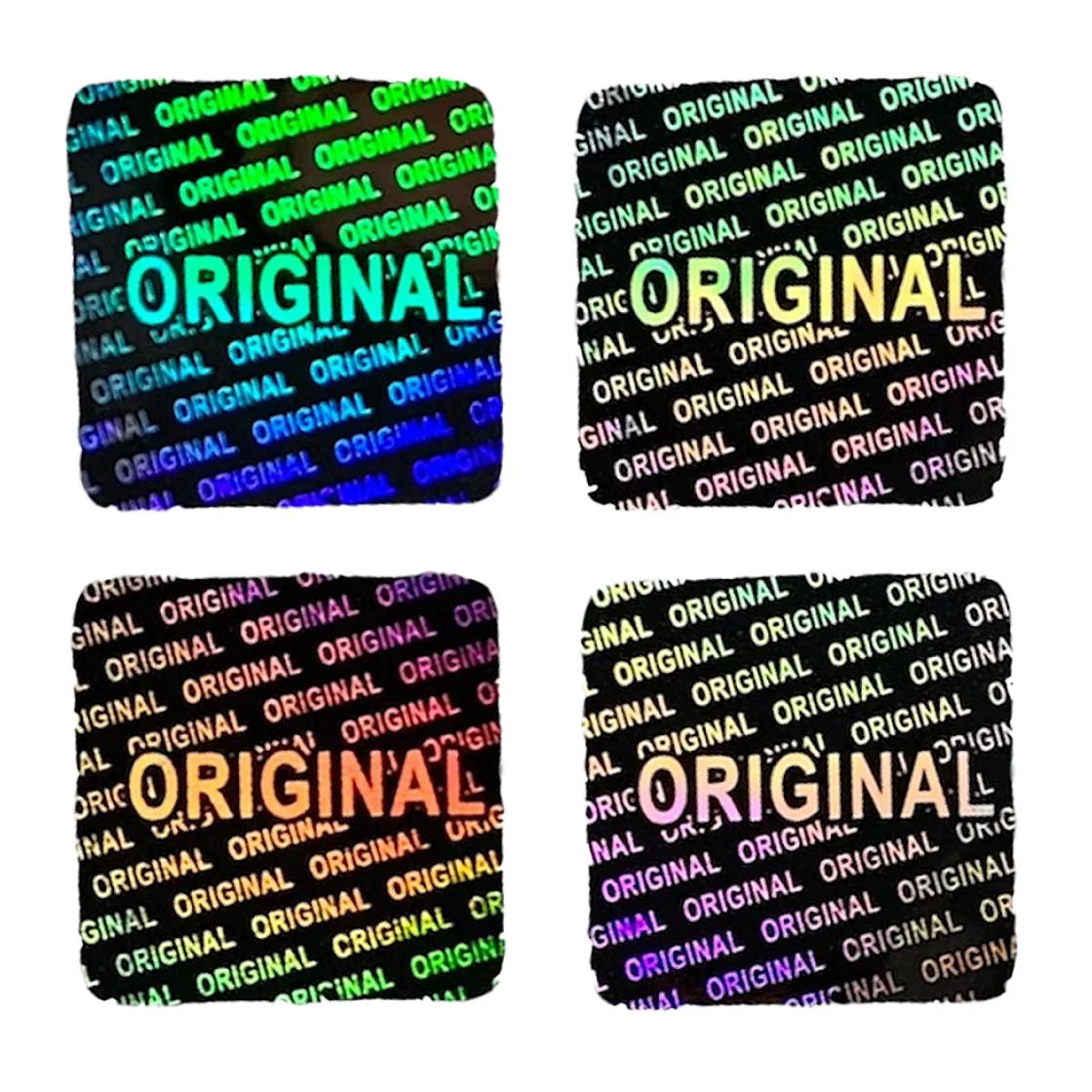 

392pcs/980pcs One Time Use Tamper Evident Hologram stickers, 10mm Square ORIGINAL Laser Holographic Sticker for Packaging