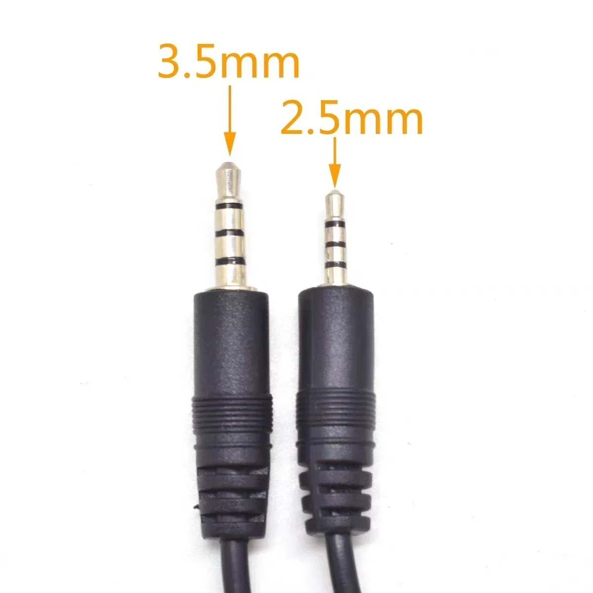 3.5mm 2.5mm Male Plug/Female Jack to Bare Wire Open End TS Mono/3 Pole/4 Pole TRRS Stereo Plug Jack Connector Audio Cable view 5
