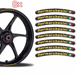 Marchesini FORGET Motorcycle Stickers Wheel Rim Decals Set Laminated For Ducati Aprilia RC8 848 1098 1198