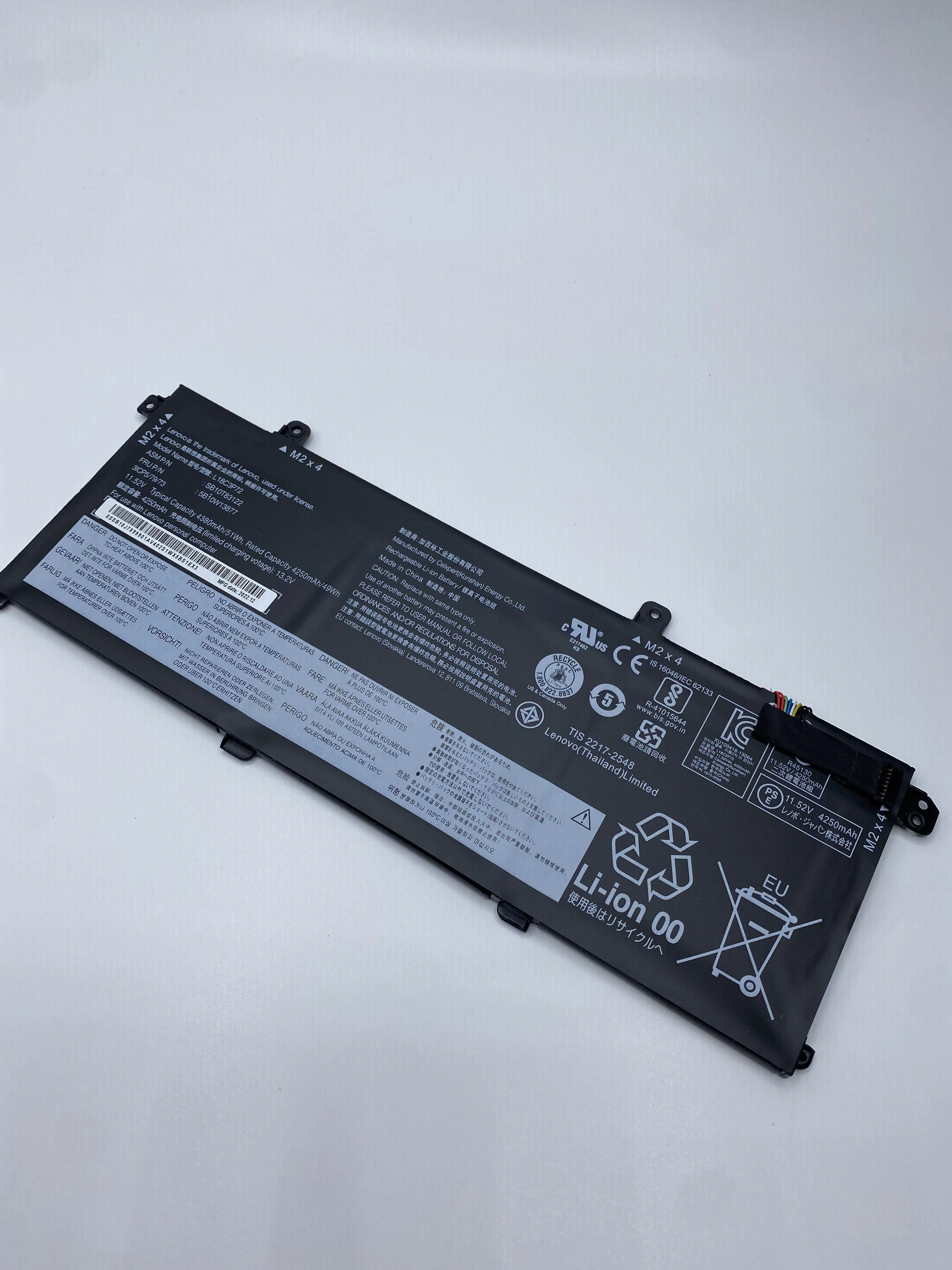 Batería Original para portátil Lenovo ThinkPad T490, T495, P43s, 02DL007, SB10T83122, 5B10W13877, L18M3P73, L18L3P73, L18C3P72, L18M3P72, nueva