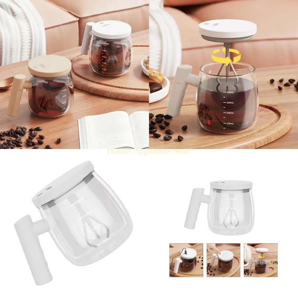 D0AB Maschera vetro mescolato automatico con maniglia 400 tazza capacità per miscelare il mixer bevande a per e