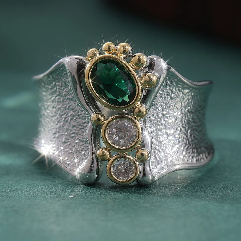 Vintage Two Color Inlaid White - Rings recension och pris
