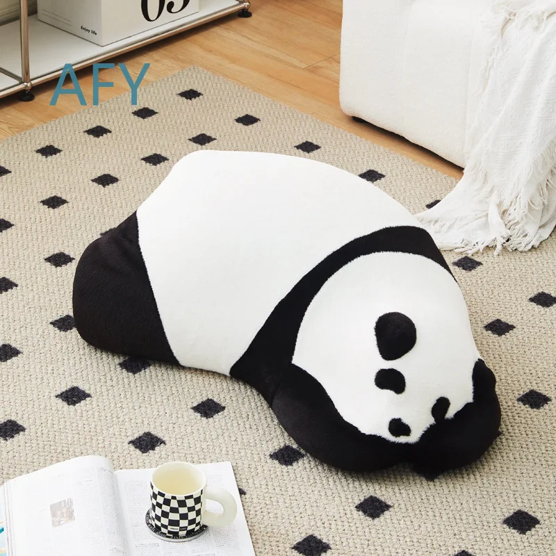 Panda Shape Floor Sofa Chair for Lazy Bear Style Nordic Minimalist Living Room Decor with Memory Foam Animal Seat Design for