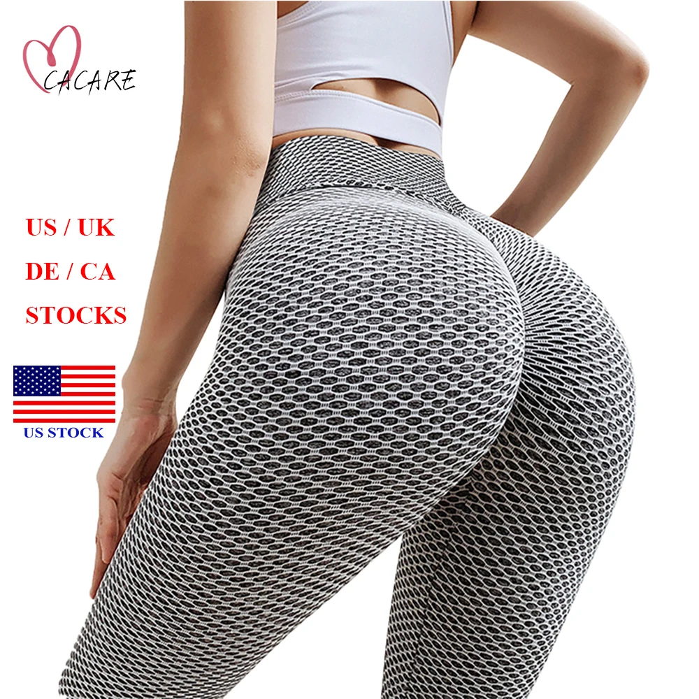 TIK Tok Leggings Women's Hip Lift Workout Tights Plus Size Sports High Waist Yoga Pants US/UK/CA/DE STOCK F0256 CACARE