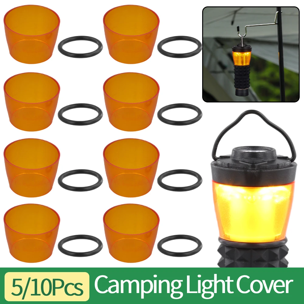ฝาครอบไฟสำหรับตั้งแคมป์กลางแจ้ง 5/10 ชิ้น ป้องกันแมลง ฝาครอบป้องกันแสงสำหรับเต็นท์ โคมไฟสำหรับเต็นท์สำหรับอุปกรณ์เต็นท์กลางแจ้ง Goal Zero