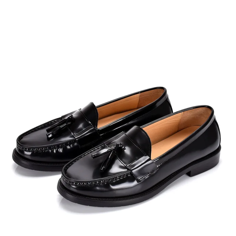 Luxury Loafers Elegant Mens Dress Wedding Office Shoes Patent Leather Slip-on Tassel Loafer for Men Casual Shoes