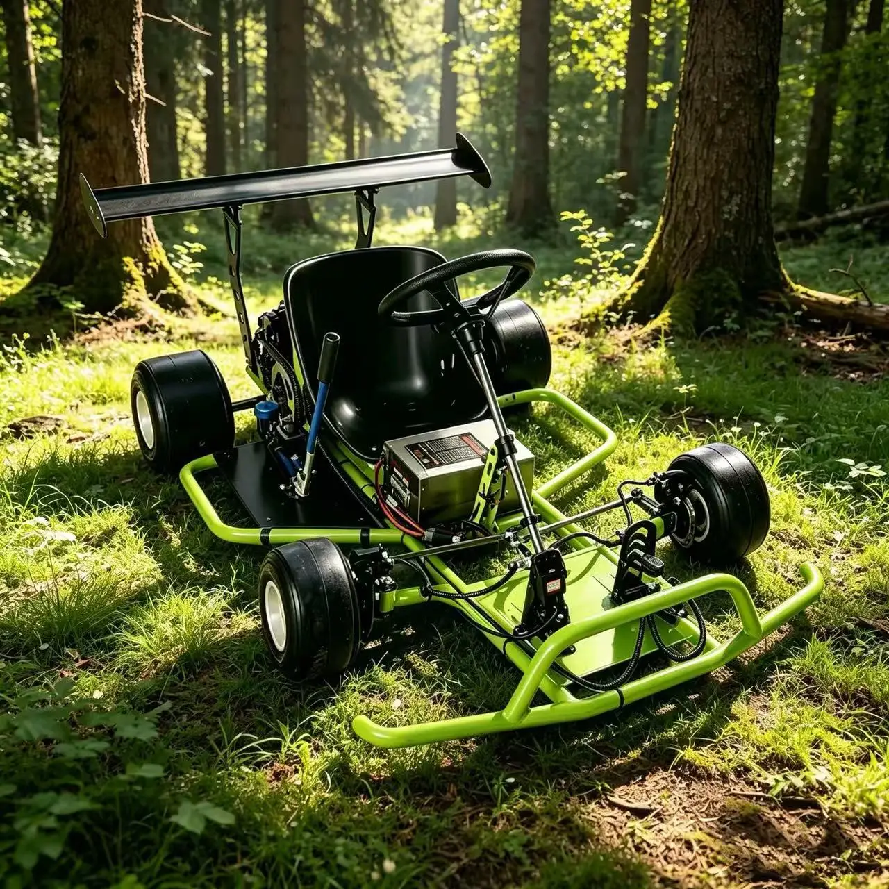 

High Power Electric Drift Kart with Handbrake, Adult Four Wheel Drift Car, DK Drift Kart Off Road Racing Vehicle