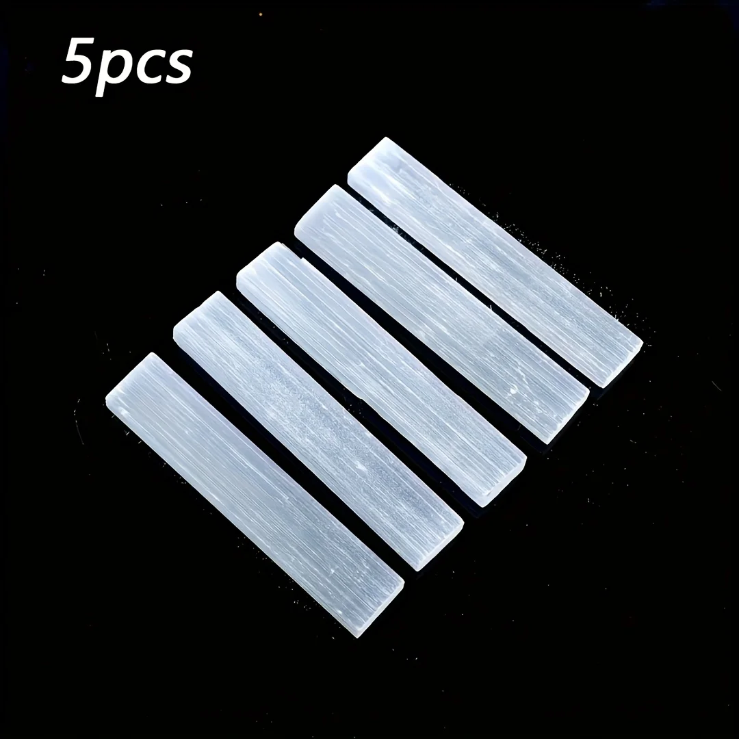 5/10/20 Stück Selenit-Stick-Chips, Kristallstäbe, Gipssstäbe, weiße Gipskwarts-Mineralpunkte für Meditation, dekorative Anzeige – Detail 10