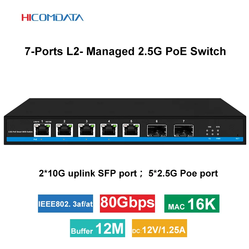 poe ethernet switch portas 10g uplink lan portas rj45 iee8023af at divisor de internet sem fanless 01