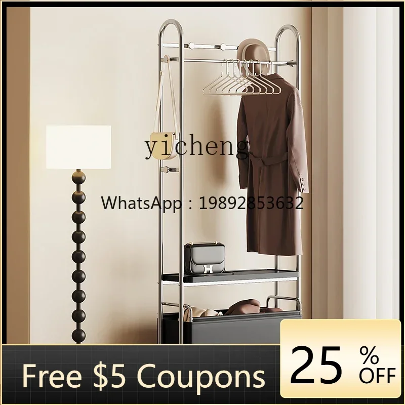 AB Italian Minimalist Clothes Rack Floor Bedroom Clothes Rack Home with Locker