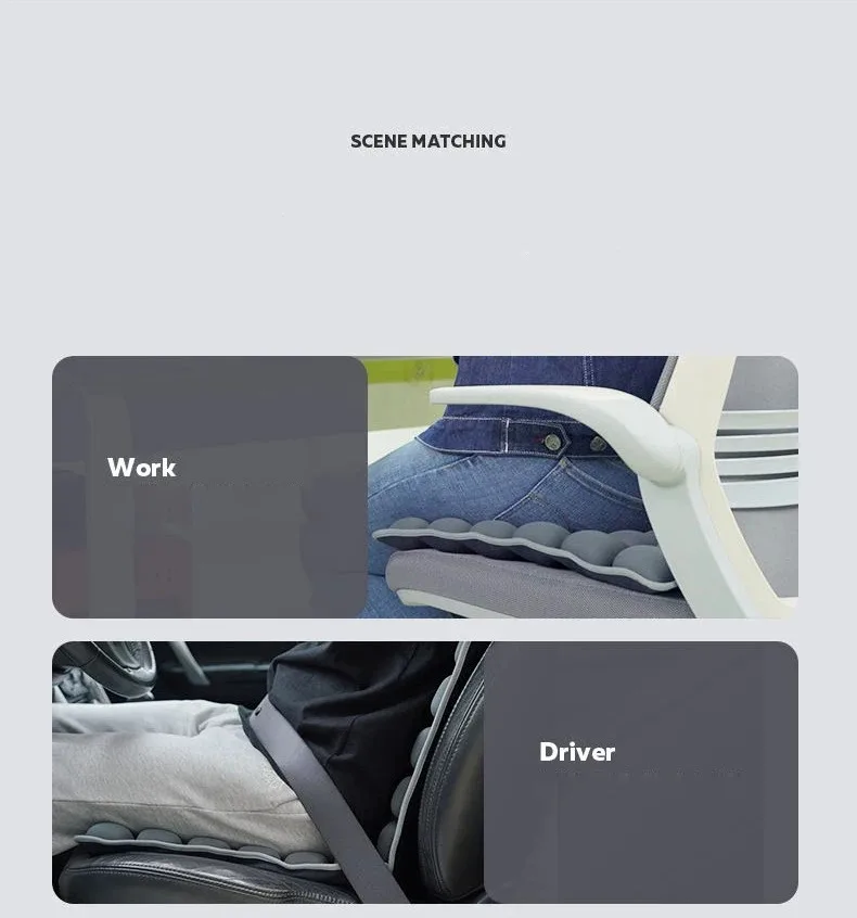 Xiaomi INNERNEED подушка безопасности подушка для спины 3D релаксационный декомпрессионный массаж офисная подушка для автомобильного сиденья бедра