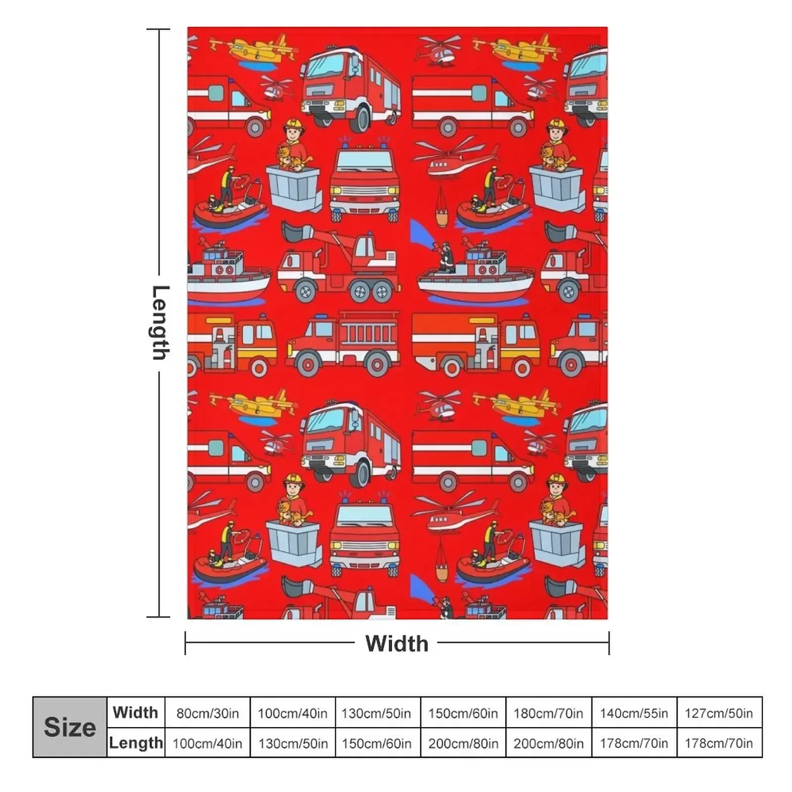 어린이용 소방차 던지기 담요, 럭셔리 소파, 해변 담요, 여름