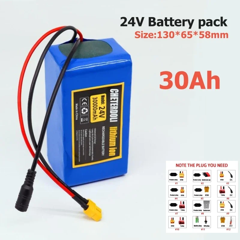24V 30000mAh 7S3P 18650 Battery with Built-in BMS, Reliable Lithium Power for Electric Wheelchair & Daily Commuting Tools