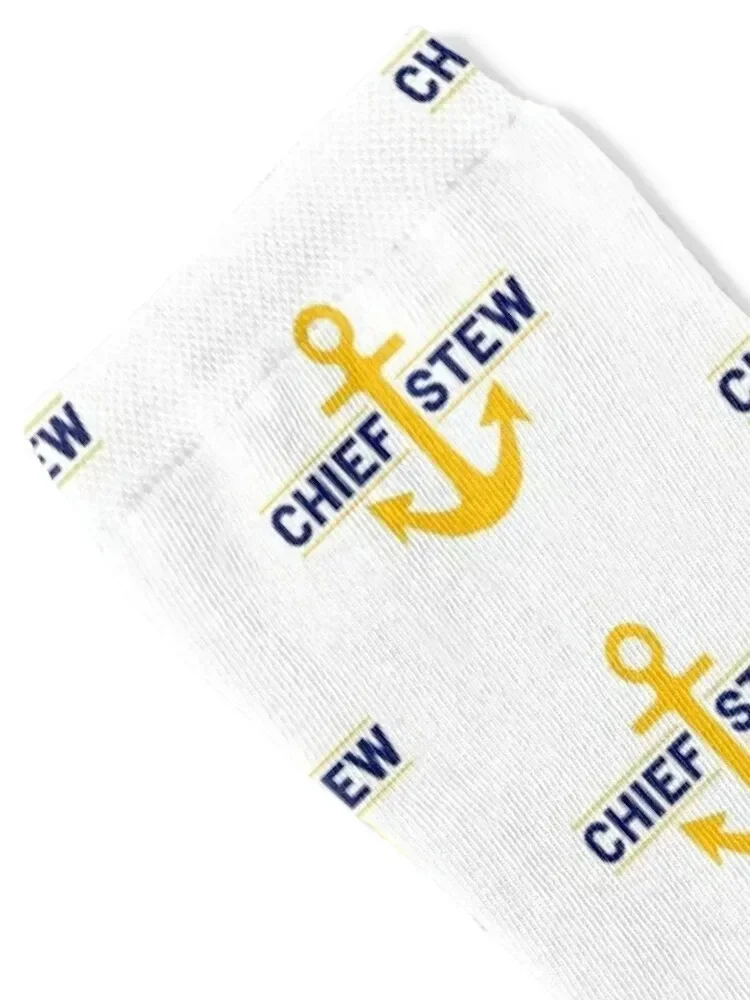 Chief Stew (AKA Chief Stewardess) Yacht Deck Crew Socks christmas gifts golf sport designer Men's Socks Luxury Women's
