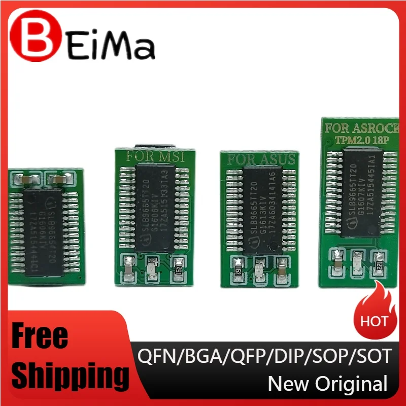 (1PCS)TPM2.0   -    20pin Lpc Security Module Compatible Trust Platform        12PIN 14PIN 18PIN 20PIN