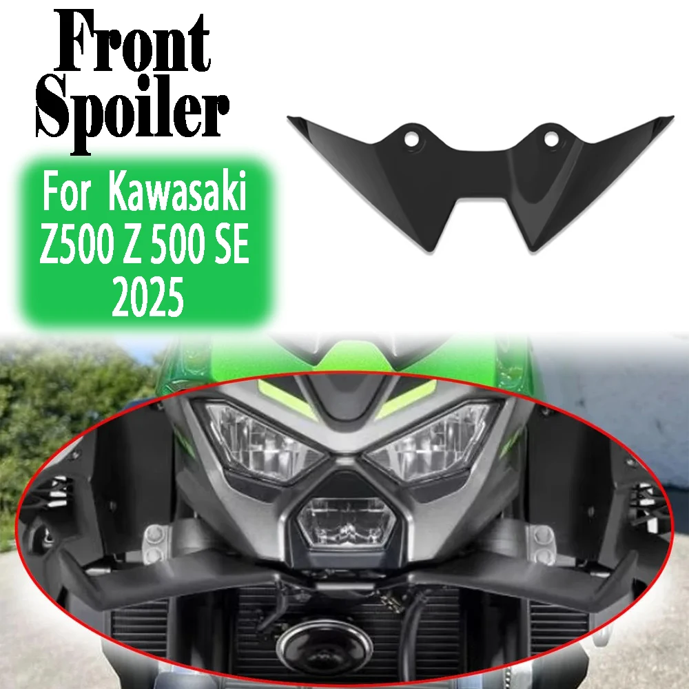 

For KAWASAKI kawasaki Z500 Z 500 SE 2025 Motorcycle Front Wing Spoiler Aerodynamic Naked Winglet Deflector Downforce Accessories