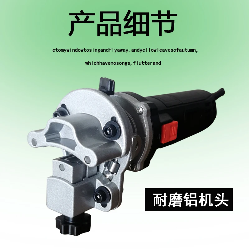 Nieuwe Handheld Multifunctionele Elektrische Stalen Plaat Afschuinmachine AC 220V Lineaire Boog Ronde Buis Afschuinen Rand Frezen