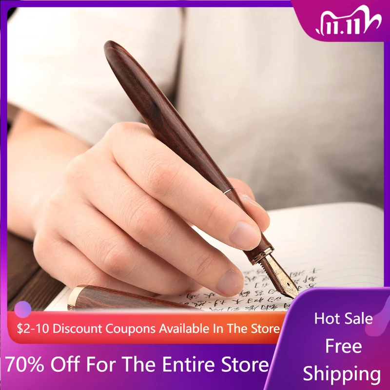 pluma-estilografica-de-madera-de-succion-magnetica-hongdian-a10-practica-de-alta-gama-bolsa-de-tinta-reemplazable-profesional-pluma-de-practica-de-caligrafia