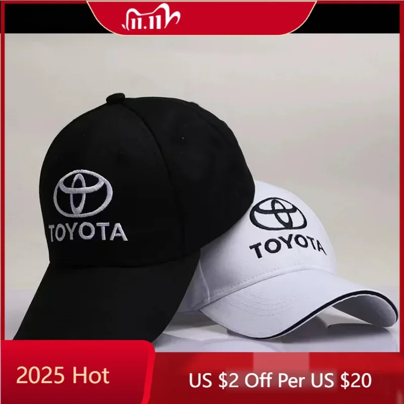

Для Toyota 2026, новые кепки-концентраторы, бейсболка, уличная летняя спортивная шапка с вышивкой, мужская и женская бейсболка для Toyota Camry Corolla